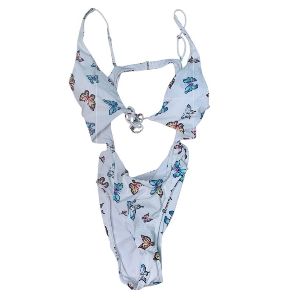 Forever 21 Butterfly Print Swimsuit Sz xl